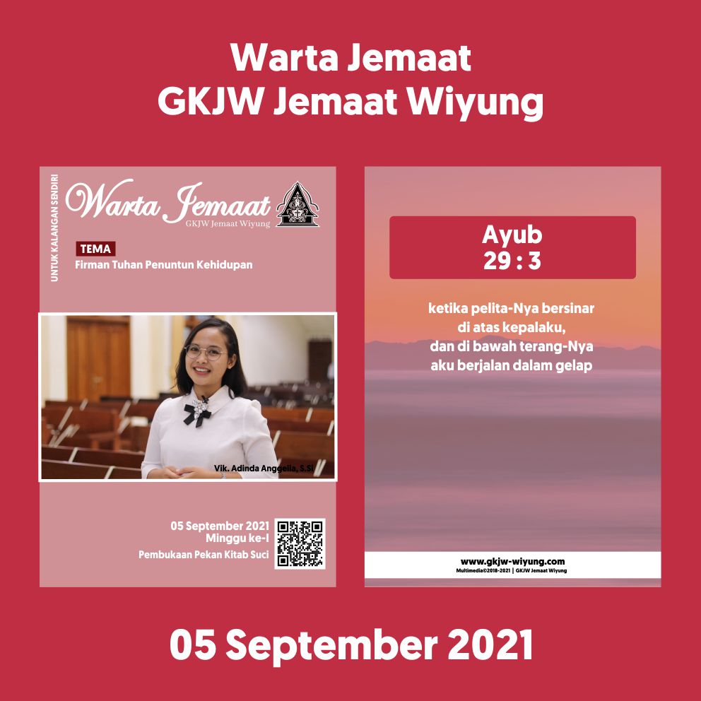 Warta Jemaat 05 September 2021 GKJW Jemaat Wiyung