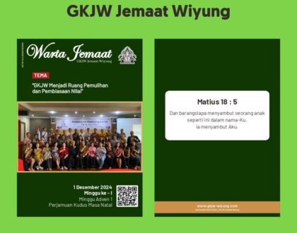 Warta Jemaat GKJW Wiyung - 01 Desember 2024