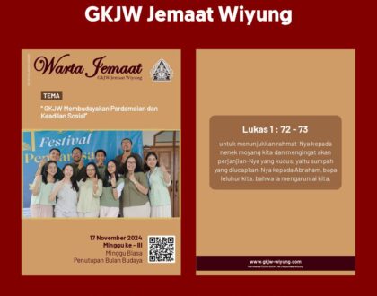 Warta Jemaat GKJW Wiyung - 17 November 2024